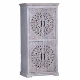 Indian Hand Carved Solid Wood Wardrobe C21